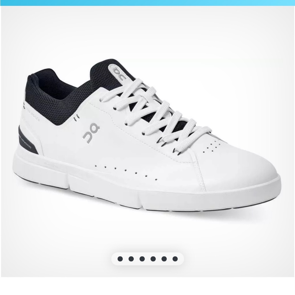 On The Roger women’s White and midnight blue Sneakers *women’s not men’s!”
